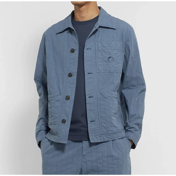 Craig green chore jacket navy quilted canvas cotton size Medium - Picture 6 of 6